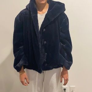 Good American Faux Fur Coat